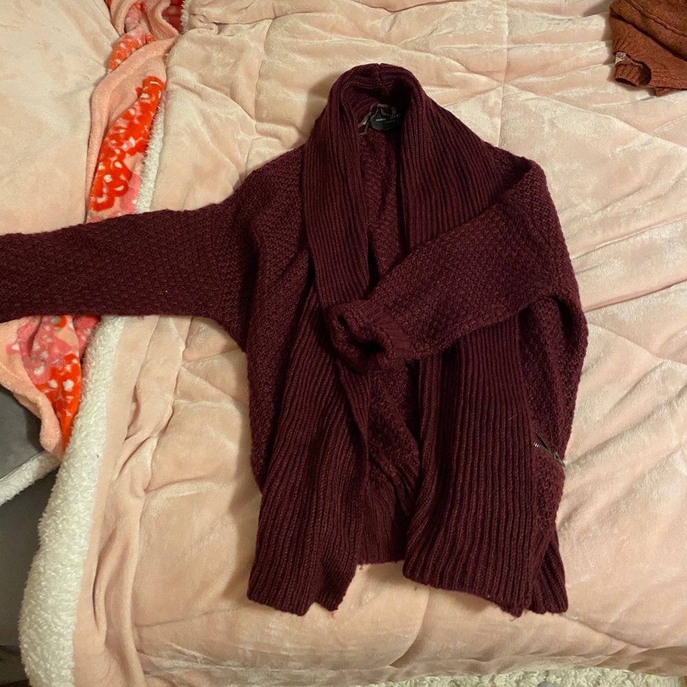 Burgundy Cardigan